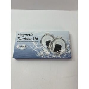 Generic Magnetic Tumbler Lid 2 Pack Unisex 20oz 30oz Clear NEW Splash Resistant